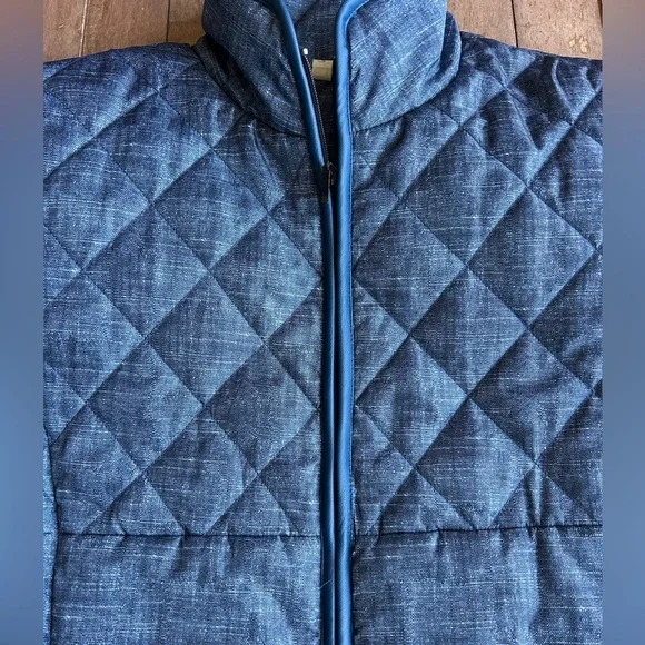 Women's Blue Quilted Lightweight Spring Jacket Size Small - Picture 4 of 10